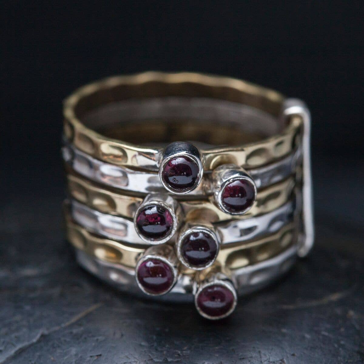 Rose Argent Sterling éternité Empilable Bague-Tailles 5-10 Rose Argent Sterling éternité Empilable Bague-Tailles 5-10